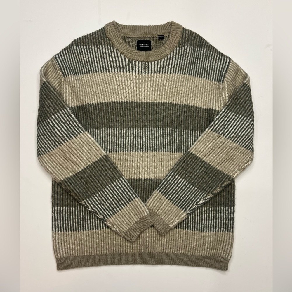 Only & Sons Men’s Medium Stripe Sweater EUC